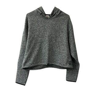 PINK by Victorias Secret Cropped Gray Hoodie Sz. Lg
